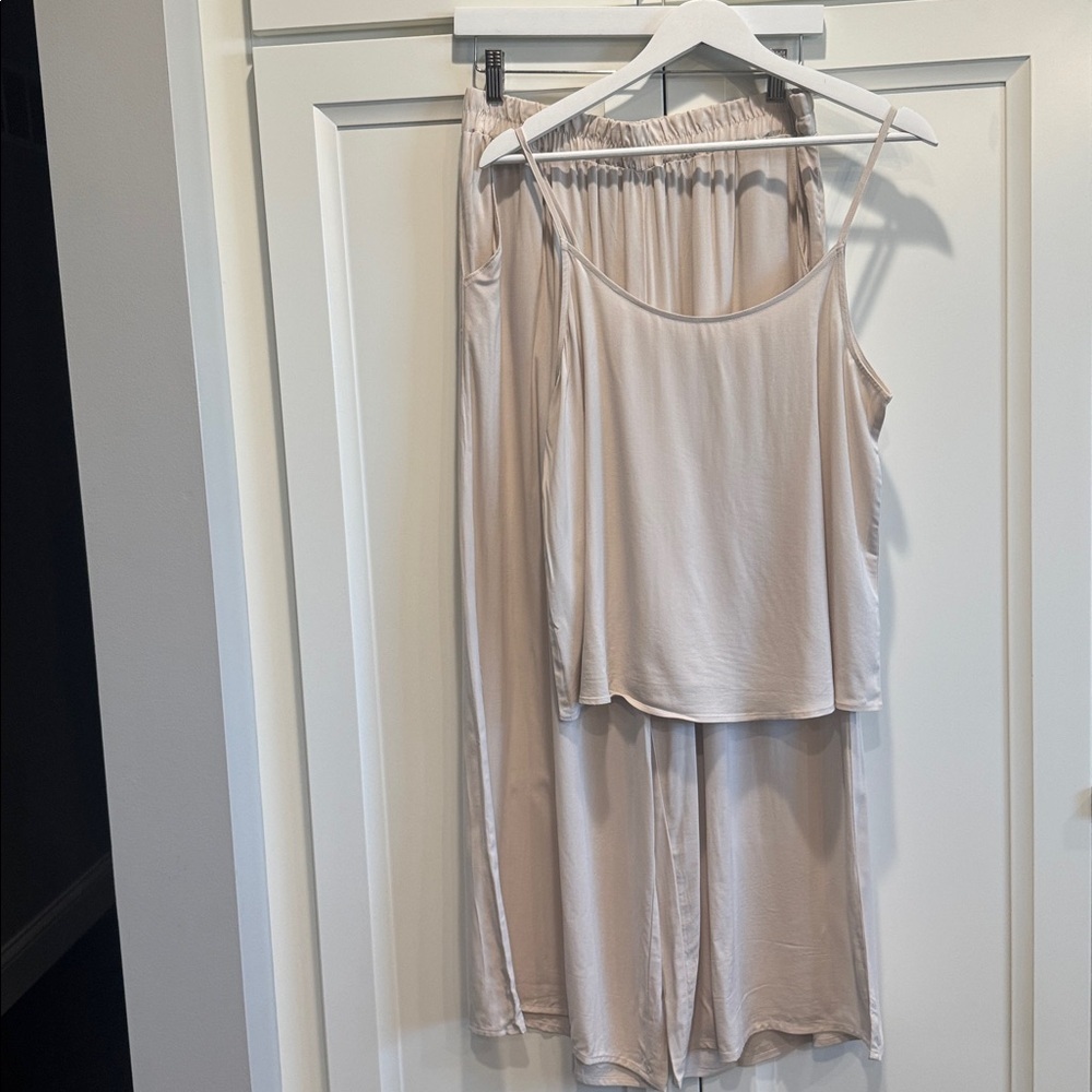 Zenana Woven Cami & Pants Set - Picture 3 of 8
